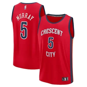 Increíble Dejounte Murray New Orleans Pelicans Youth Fast Break Replica Player Jersey Statement Edition Red  para la gran final
