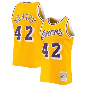 Duradero James Worthy Los Angeles Lakers 1984/85 Hardwood Classics Swingman Jersey Gold  para la gran final