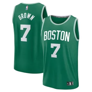 Clásico Práctico Delicioso Jaylen Brown Boston Celtics Fast Break Replica Player Jersey Icon Edition Kelly Green  para la gran final