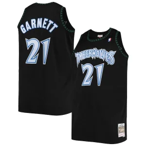 Magnífico Chulo Práctico Kevin Garnett Minnesota Timberwolves 1997/98 Big & Tall Hardwood Classics Swingman Jersey Black  para la gran final