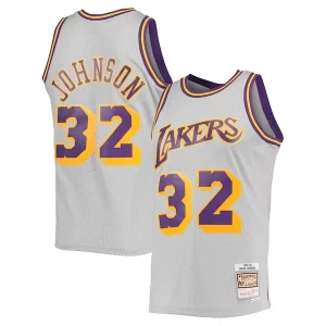 Fácil de llevar Estupendo Fantástico Magic Johnson Los Angeles Lakers 1984 85 Hardwood Classics Reload 2.0 Throwback Swingman Jersey Gray  para la gran final