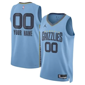 Original Lujoso Memphis Grizzlies Jordan Brand Unisex 2022/23 Swingman Custom Jersey Statement Edition Blue  para la gran final