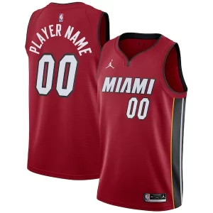 Fantástico Ideal Miami Heat Jordan Brand Swingman Custom Jersey Statement Edition Red  para la gran final