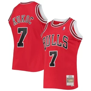 Fantástico Toni Kukoc Chicago Bulls 1997/98 Hardwood Classics Swingman Jersey Red  para la gran final