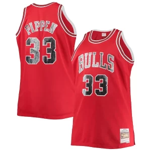 Resistente Scottie Pippen Chicago Bulls Big & Tall 1997/98 NBA 75th Anniversary Diamond Swingman Jersey Red  para la gran final
