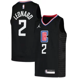 Bonito Moderno Kawhi Leonard LA Clippers Jordan Brand Youth 2020/21 Swingman Player Jersey Black Statement Edition  para la gran final