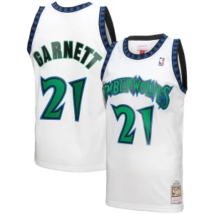 Robusto Kevin Garnett Minnesota Timberwolves 1997 98 Hardwood Classics Reload 3.0 Swingman Jersey White  para la gran final
