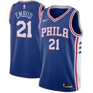 Sofisticado Clásico Joel Embiid Philadelphia 76ers Nike Swingman Jersey Royal Icon Edition  para la gran final