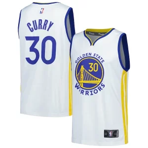 Encantador Stephen Curry Golden State Warriors Fast Break Replica Player Jersey Association Edition White  para la gran final