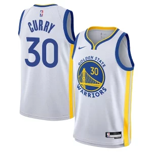 Único Stephen Curry Golden State Warriors Nike Youth Swingman Jersey Association Edition White  para la gran final