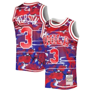 Delicioso Allen Iverson Philadelphia 76ers 1996/97 Hardwood Classics Lunar New Year Swingman Jersey Red  para la gran final