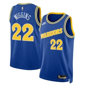 Magnífico Chulo Bonito Andrew Wiggins Golden State Warriors Nike Swingman Jersey Classic Edition Blue  para la gran final