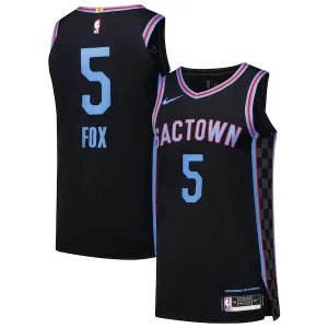 Duradero De'Aaron Fox Sacramento Kings Nike Authentic Player Jersey City Edition Black  para la gran final