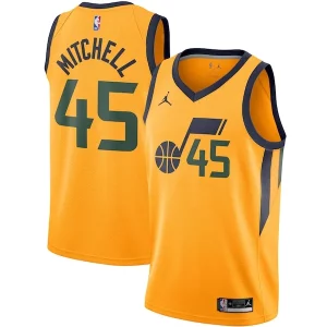 Maravilloso Práctico Donovan Mitchell Utah Jazz Jordan Brand 2020/21 Swingman Jersey Statement Edition Gold  para la gran final