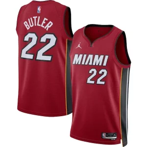 Moderno Jimmy Butler Miami Heat Jordan Brand Unisex Swingman Jersey Statement Edition Red  para la gran final