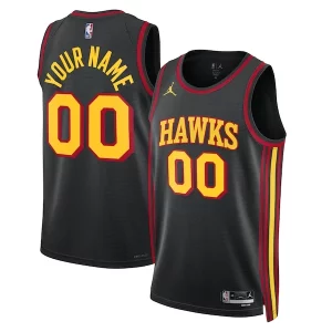 Lujoso Delicioso Cool Atlanta Hawks Jordan Brand Unisex 2022/23 Swingman Custom Jersey Statement Edition Black  para la gran final