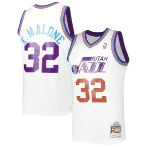 Comodo Karl Malone Utah Jazz 1991/92 Hardwood Classics Reload 3.0 Swingman Jersey White  para la gran final