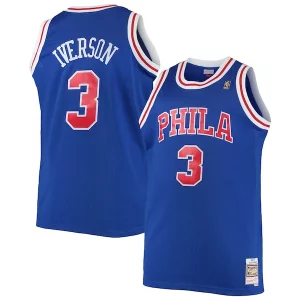 Perfecto Bonito Increíble Allen Iverson Philadelphia 76ers 1996/97 Big & Tall Hardwood Classics Swingman Jersey Royal/Black/Red/White  para la gran final
