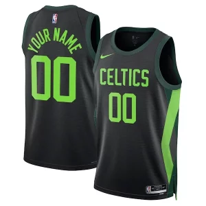 Delicioso Boston Celtics Nike Unisex 2024/25 Custom Swingman Jersey City Edition Black  para la gran final