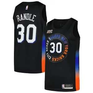Encantador Clásico Julius Randle New York Knicks Nike Swingman Player Jersey City Edition Black  para la gran final