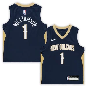 Estupendo Zion Williamson New Orleans Pelicans Nike Preschool Replica Jersey Icon Edition Navy  para la gran final