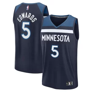 Práctico Anthony Edwards Minnesota Timberwolves Fast Break Replica Player Jersey Icon Edition Navy  para la gran final