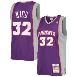 Cool Sofisticado Jason Kidd Phoenix Suns Big & Tall Hardwood Classics 2000/01 Swingman Jersey Purple  para la gran final