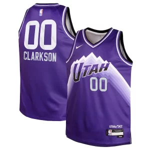 Moderno Fácil de llevar Jordan Clarkson Utah Jazz Nike Youth Swingman Replica Jersey City Edition Purple  para la gran final