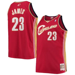 Exquisito LeBron James Cleveland Cavaliers 2003/04 Big & Tall Hardwood Classics Swingman Jersey Red  para la gran final