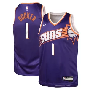 Sofisticado Encantador Original Devin Booker Phoenix Suns Nike Youth Swingman Jersey Icon Edition Purple  para la gran final