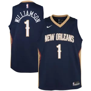 Duradero Genial Zion Williamson New Orleans Pelicans Nike Youth Swingman Jersey Icon Edition Navy/White  para la gran final