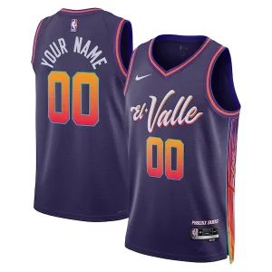 Sofisticado Phoenix Suns Nike Unisex 2023/24 Custom Swingman Jersey Purple City Edition  para la gran final