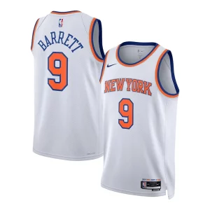 Práctico Cool RJ Barrett New York Knicks Nike Unisex Swingman Jersey Association Edition White  para la gran final