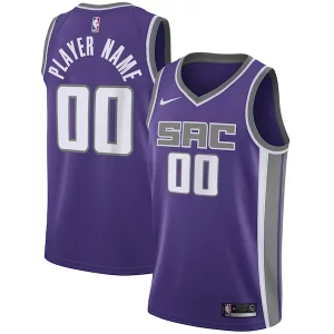 Fácil de llevar Cool Sacramento Kings Nike Swingman Custom Jersey Purple Icon Edition  para la gran final