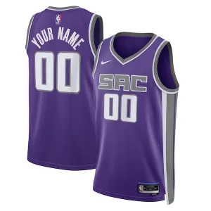 Único Sacramento Kings Nike Unisex Swingman Custom Jersey Purple Icon Edition  para la gran final
