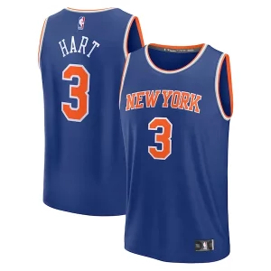 Genial Fácil de llevar Josh Hart New York Knicks Fast Break Replica Player Jersey Icon Edition Royal  para la gran final