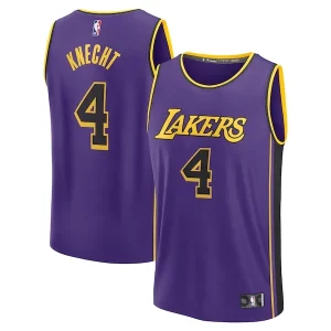 Estupendo Fantástico Robusto Dalton Knecht Los Angeles Lakers Fast Break Replica Player Jersey Statement Edition Purple  para la gran final