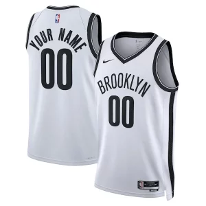 Estupendo Brooklyn Nets Nike Unisex Swingman Custom Jersey White Association Edition  para la gran final