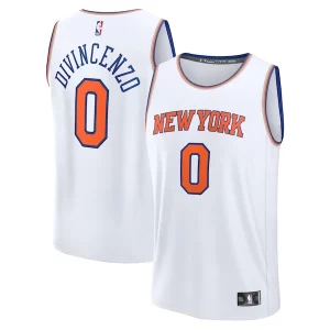 Increíble Delicioso Donte DiVincenzo New York Knicks Fast Break Replica Player Jersey Association Edition White  para la gran final