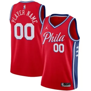 Comodo Clásico Philadelphia 76ers Jordan Brand Swingman Custom Jersey Statement Edition Red  para la gran final