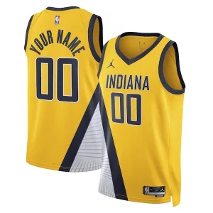 Fantástico Estupendo Indiana Pacers Jordan Brand Unisex 2022/23 Swingman Custom Jersey Statement Edition Yellow  para la gran final