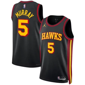 Original Dejounte Murray Atlanta Hawks Jordan Brand Unisex Swingman Jersey Statement Edition Black  para la gran final