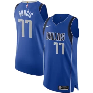 Fácil de llevar Luka Dončić Dallas Mavericks Nike Authentic Jersey Association Edition Blue  para la gran final