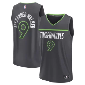 Delicioso Fácil de llevar Nickeil Alexander Walker Minnesota Timberwolves Youth Fast Break Replica Player Jersey Statement Edition Black  para la gran final