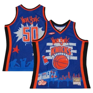 Moderno New York Knicks x Tats Cru Hardwood Classics Fashion Jersey Blue  para la gran final
