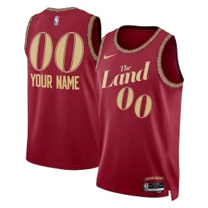 Original Resistente Elegante Cleveland Cavaliers Nike Unisex 2023/24 Custom Swingman Jersey Wine City Edition  para la gran final