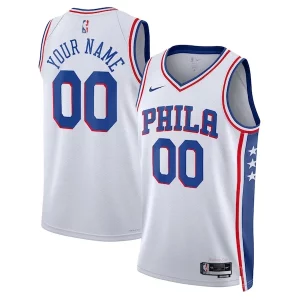 Cool Bonito Sofisticado Philadelphia 76ers Nike Unisex 2022/23 Swingman Custom Jersey White Association Edition  para la gran final