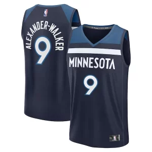 Ideal Único Increíble Nickeil Alexander Walker Minnesota Timberwolves Fast Break Replica Player Jersey Icon Edition Navy  para la gran final