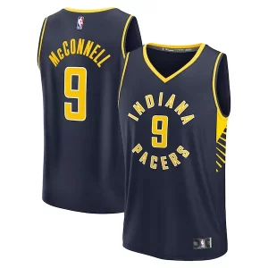 Fácil de llevar T.J. McConnell Indiana Pacers Fast Break Replica Player Jersey Icon Edition Navy  para la gran final