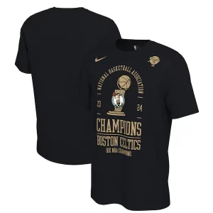 Genial Duradero Boston Celtics Nike 18 Time NBA Finals Champions Locker Room T Shirt Black  para la gran final